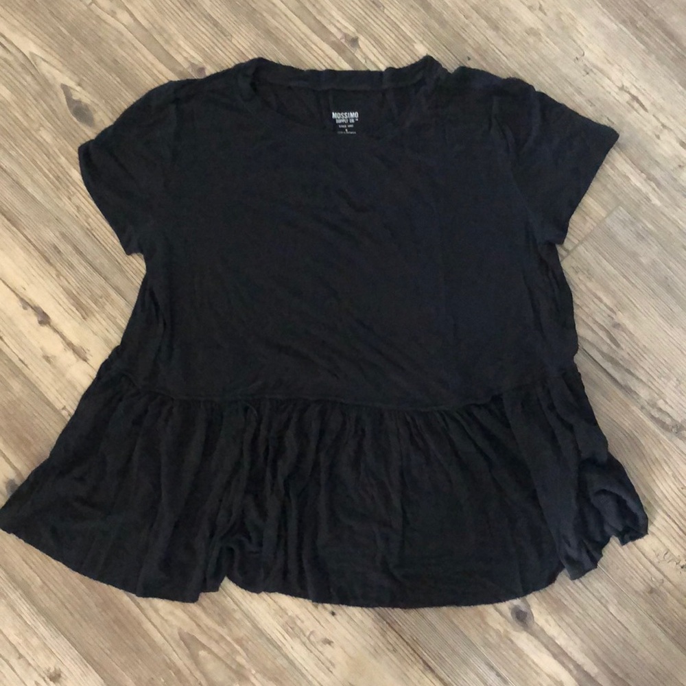 Mission Black Peplum Tee